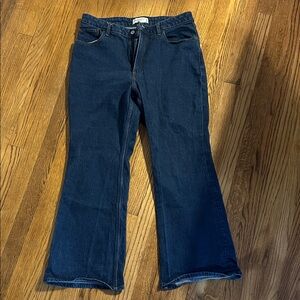 Abercrombie & Fitch Dark Blue High Rise Women's Jeans